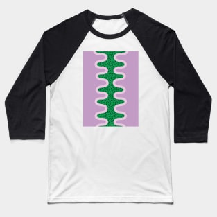 Unique Colorful Pattern - Green Purple Baseball T-Shirt